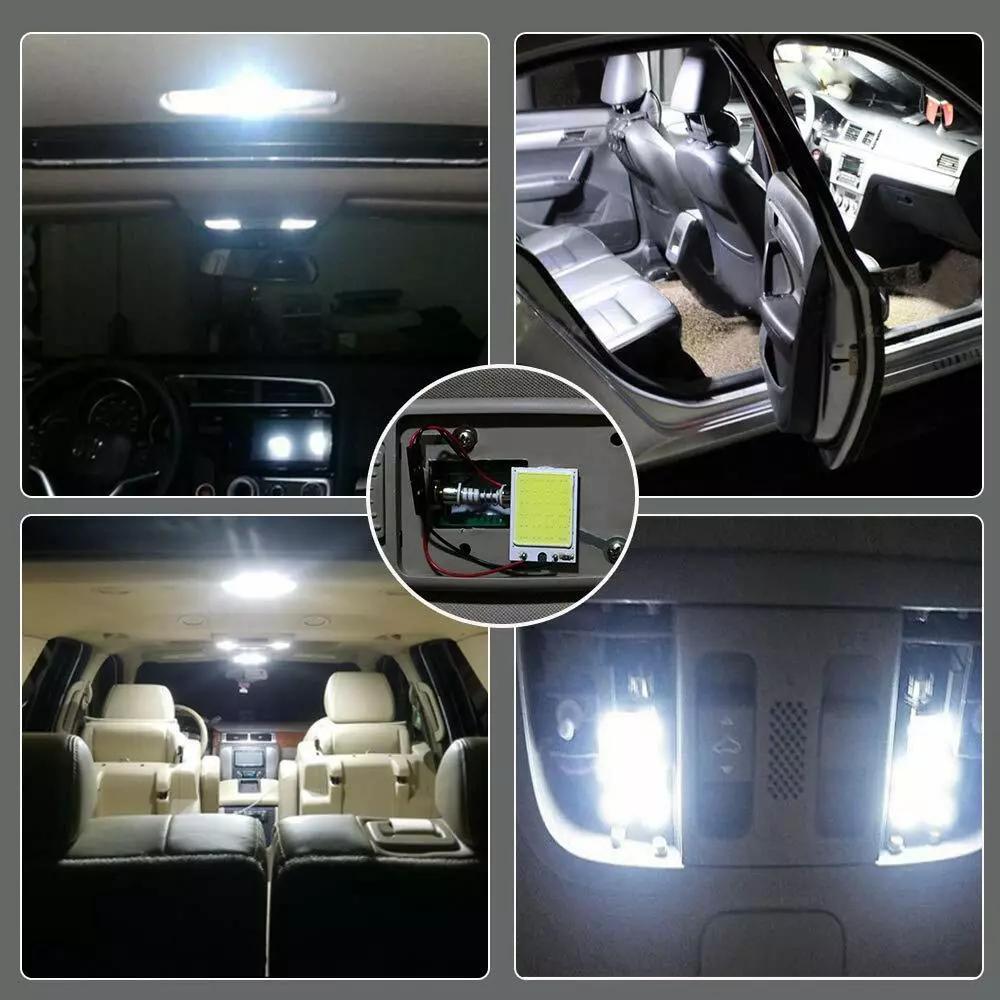 COB Panel Light With Resistance 16/24/36/48LEDs Decorative Automotive Lights Lamps White Roof Cool Blue Cars Ice Car 12V For Kit