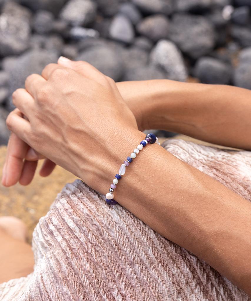 Pig&Hen (Women'S) Brontide Mosaic Bracelet - Novara X Silver