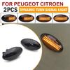 For Peugeot 307 206 407 107 For Citroen C1 C2 C3 Jumpy Dynamic LED Side Marker Flowing Turn Signal Light Sequential Blinker