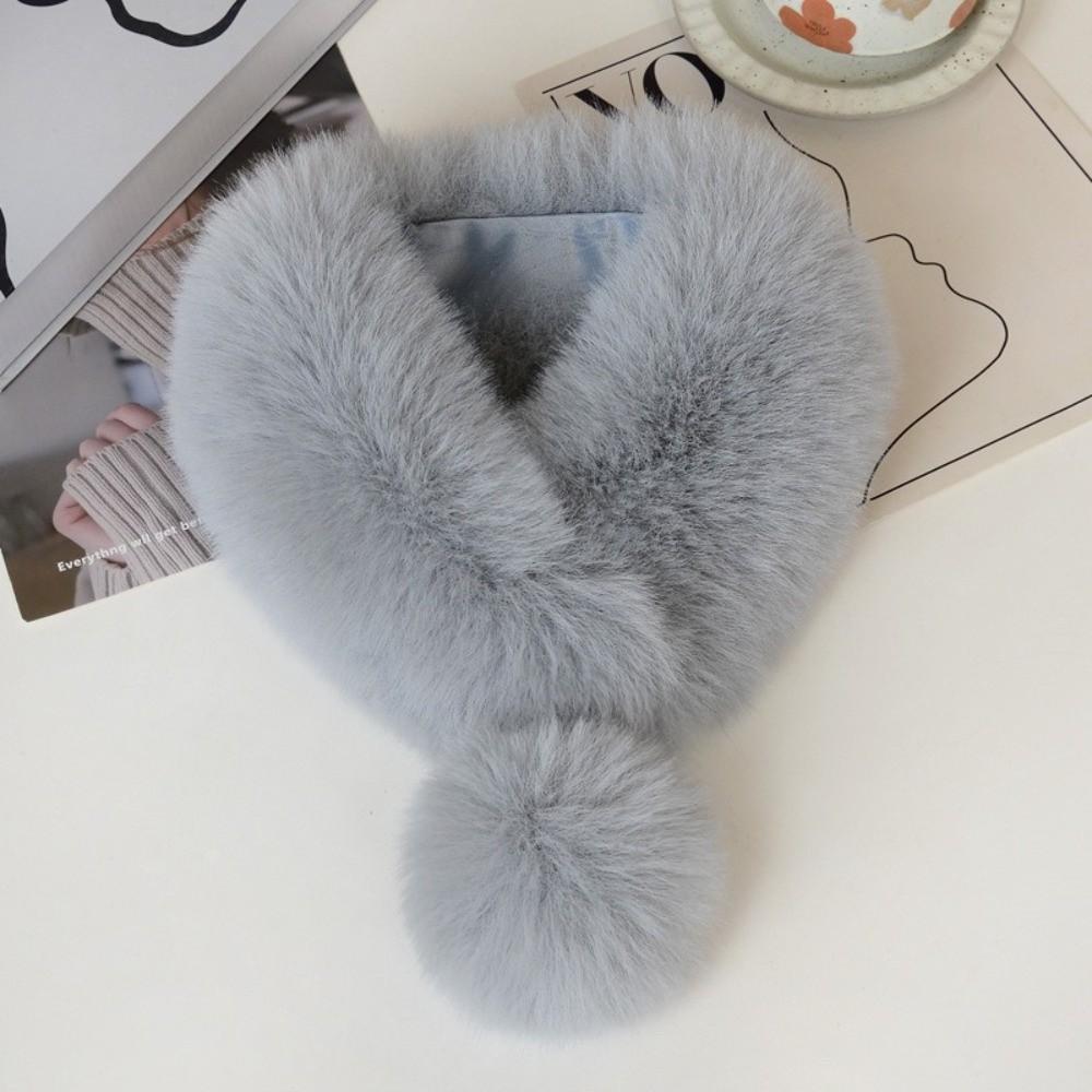 Soft Cross Neck Warmer Thickened Neck Warm and Shawl Casual Neck Collar