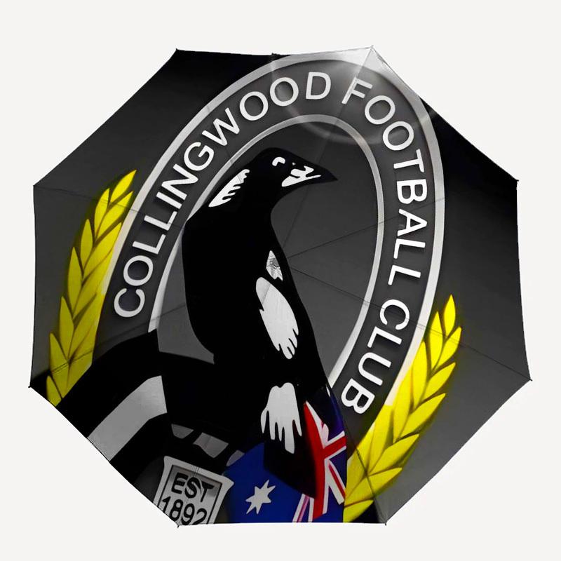 Collingwood Football Club, Raven Automatic Opening and Closing, 8 rib Structure Portable Umbrella, Suitable for Men and Women in All Seasons