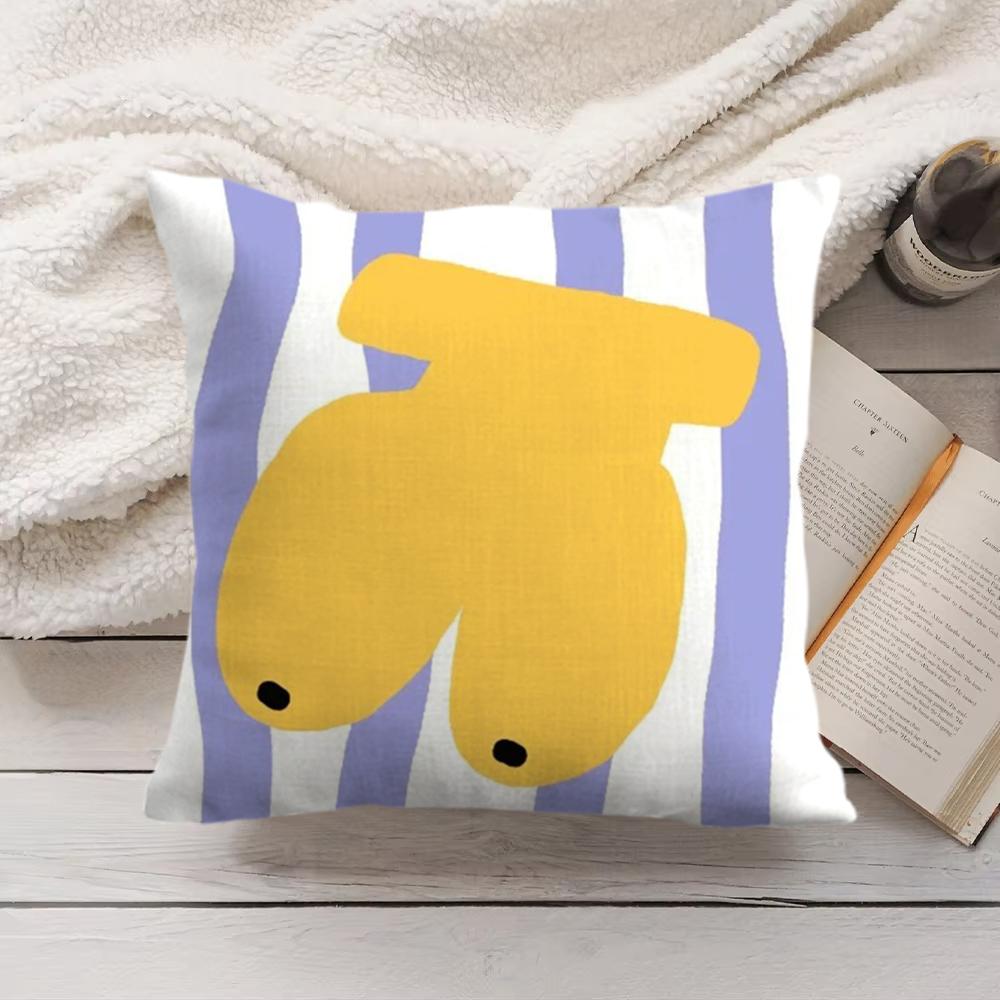 Cute Summer Fruit Cushion Cover Short Plush Double-Sided Printing Home Machine Washable In Warm Winter Pillow Cover