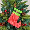 Festival Spotted Christmas Stockings Christmas Gathering Essential Stylish Hanging Stockings with Adjustable Belts