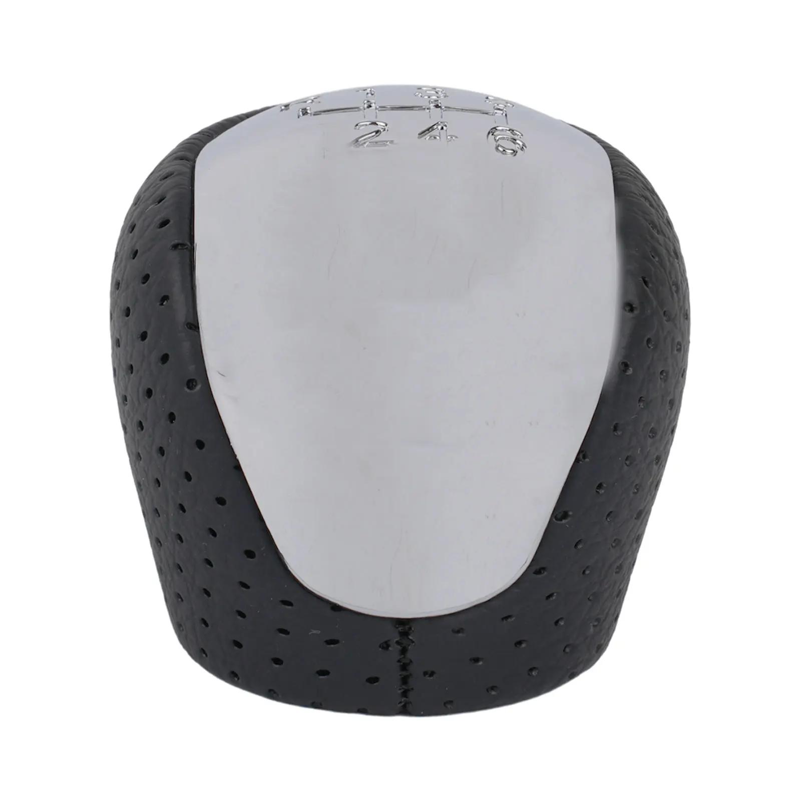 

Perforated Leather Gear Knob Chrome 6-Speed For Hyundai I30 IX35 2842231696 Car Gear Head Replacement Accessory New чёрный