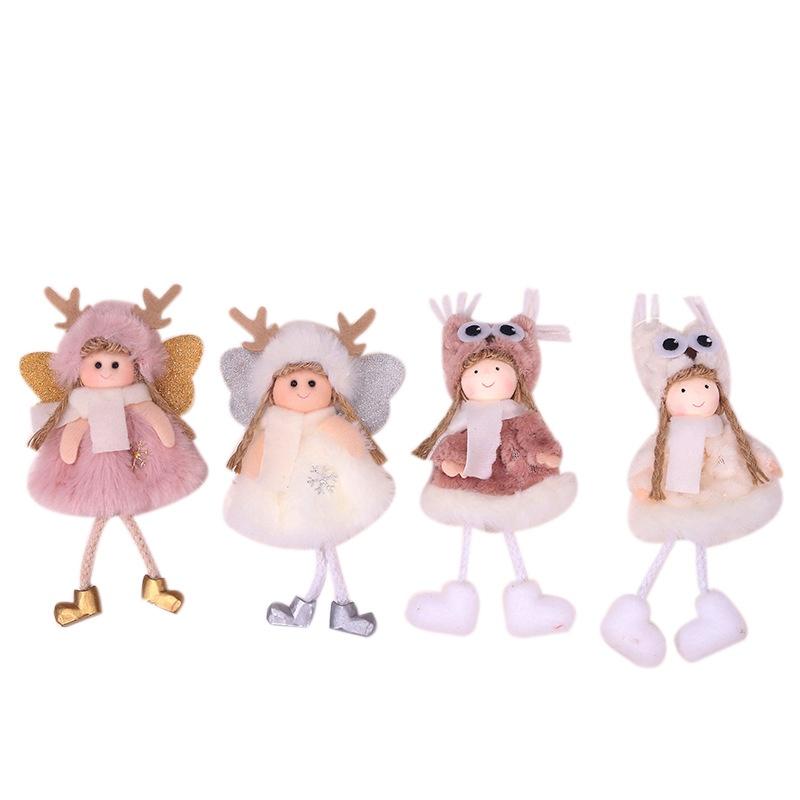 Creative Christmas Plush Angel Ornament For Children Cute Doll Gift For Christmas Tree Decoration