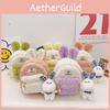 Juxingda Adorable Plush Children's Backpack Soft Lambswool Bunny Keychain Design For Boys And Girls