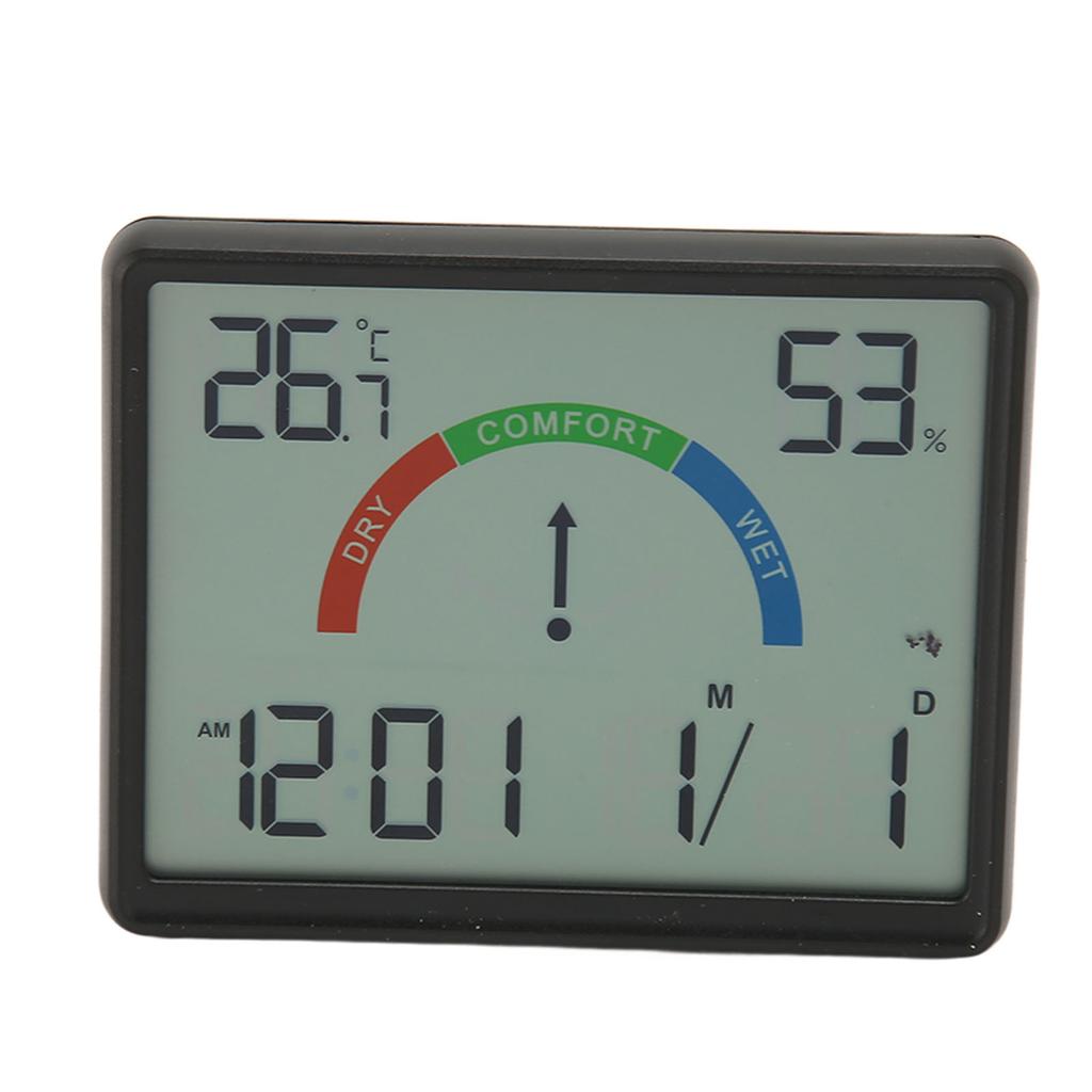 Small Digital Alarm Clock Multifunctional Date Time Temperature Display Big Number LCD Electric