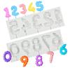 DIY 0-9 Embossed Number Lollipop Silicone Mold Fondant Cake Decorating Tools Sugarcraft Chocolate Cupcake Baking Tool
