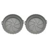 2Pcs Round Air Fryer Silicone Liners Reusable Air Fryer Accessories Silicone
