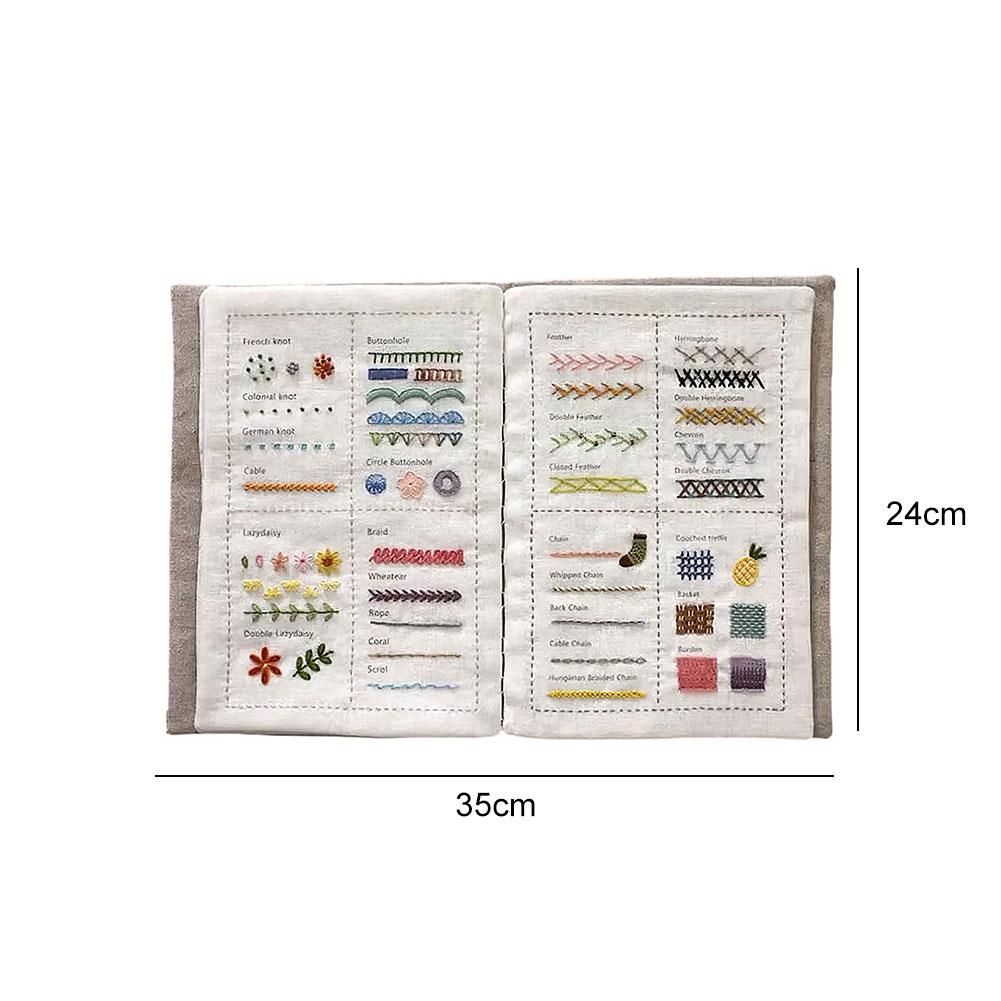 DIY Stitch Book A Comprehensive Guide To Sewing and Embroidery Creative Embroidery Stitches Book for Beginners and Enthusiasts