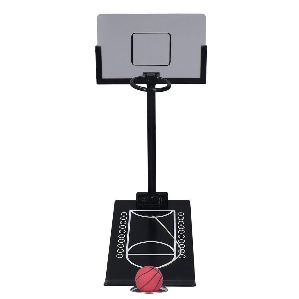 Desktop Basketball Game Aluminum Alloy Anti Slip Black Weighted Base Foldable Basketball Desktop Toy for Kids