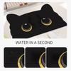 Minimalist Cute Cat Bath Mat Non-Slip Absorbent Quick Dry Washable Floor Rug for Bathroom Entryway Bedroom