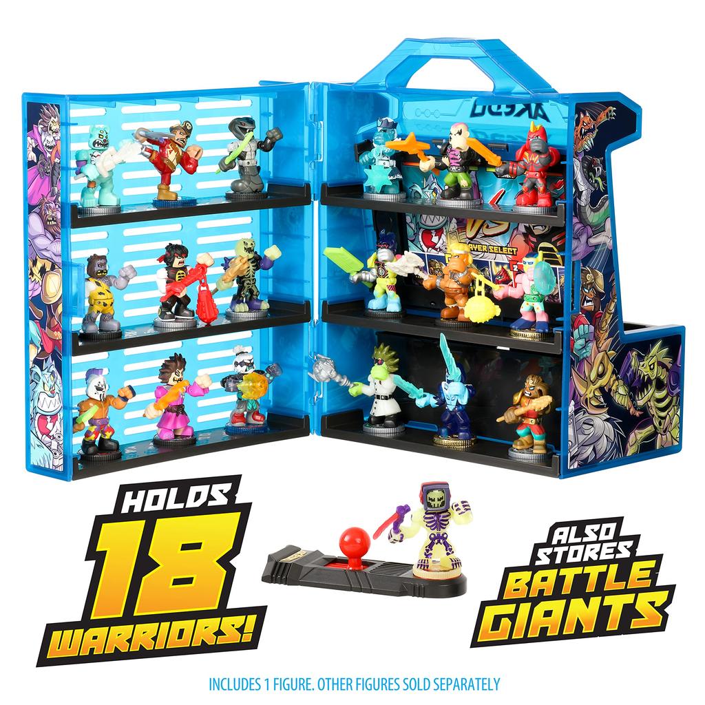 Akedo - Ultimate Arcade Warriors Collector's Case Mini Battle Action Figures Ready To Fight Split Strike Multicolor 14241