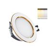 Durable Recessed LED Downlight Tricolor Dimmable Spot Light Down Lights Energy Saving Anti Glare Ceiling Spot Lights Bedroom