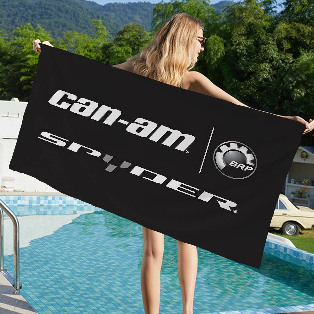 Can-Am Spyder Logo Beach Towel Colorful Bath Towels for Girl Microfiber Quick Dry Custom Sand Free Beach Yoga Spa Gym Pool