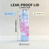 1PC Pink Glitter Number 67 Girly Art Print 750ml Color Plastic Sports Water Bottle Leakproof Flip Straw Lid Suitable for Sports Office Home Use