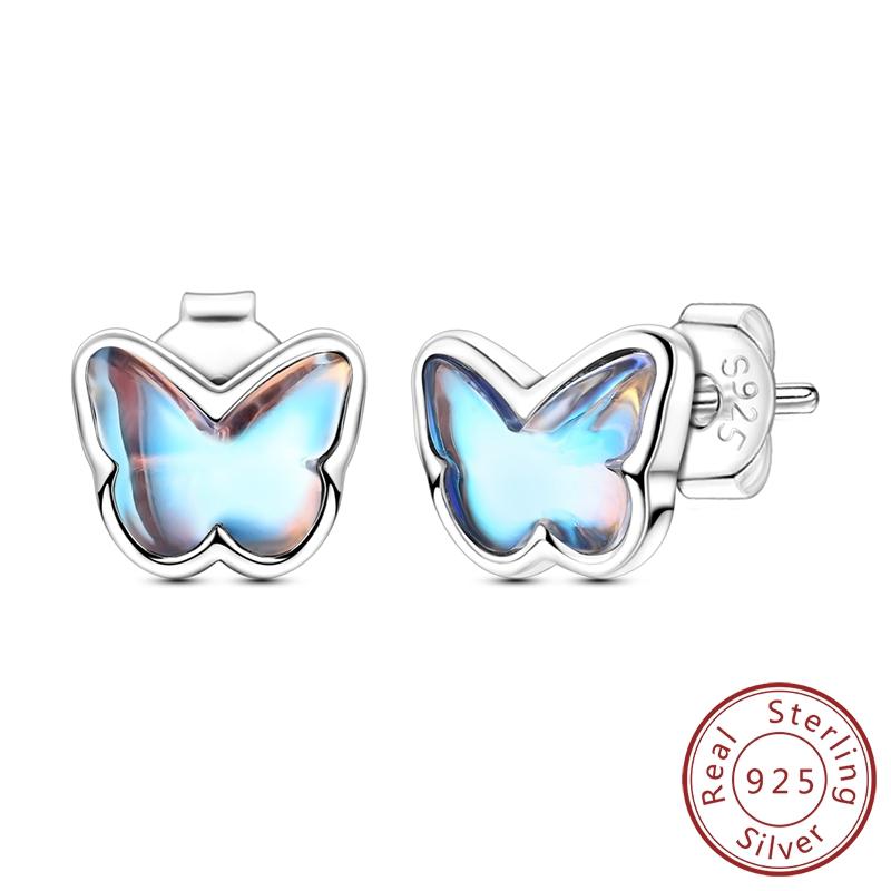 New 925 Silver Hoop Earrings Zircon Irregularity Drop Earring Stud For Original Women Birthday Party Fine Jewelry Gifts
