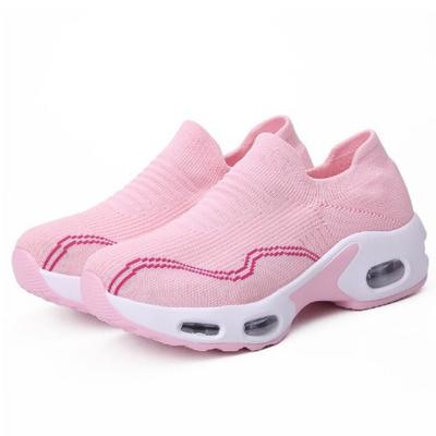 Air Cushioned Mesh Lightweight Sports Shoes Shallow Mouth Comfortable Breathable Soft, Outdoor Hiking Travel Shoes