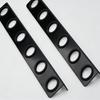 Hand Tool Storage Rack Black with Spacers Wall-Mounted for Workshop
