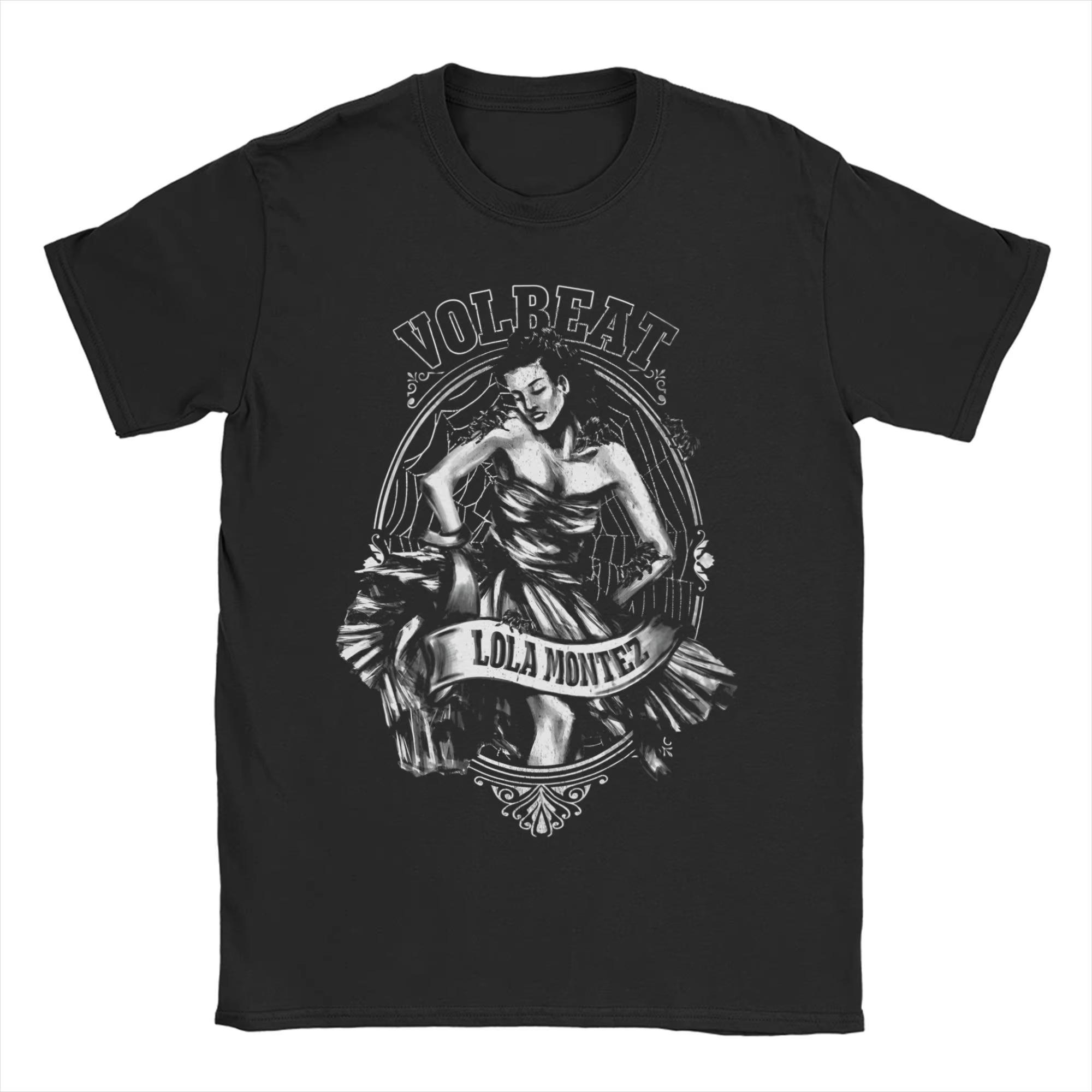 

Volbeats Greatest of All Tours Unisex Women Oversize Cotton Tshirt Tops Metal Music Fun Clothes Y2k Tops Unisex Tee Clothing S