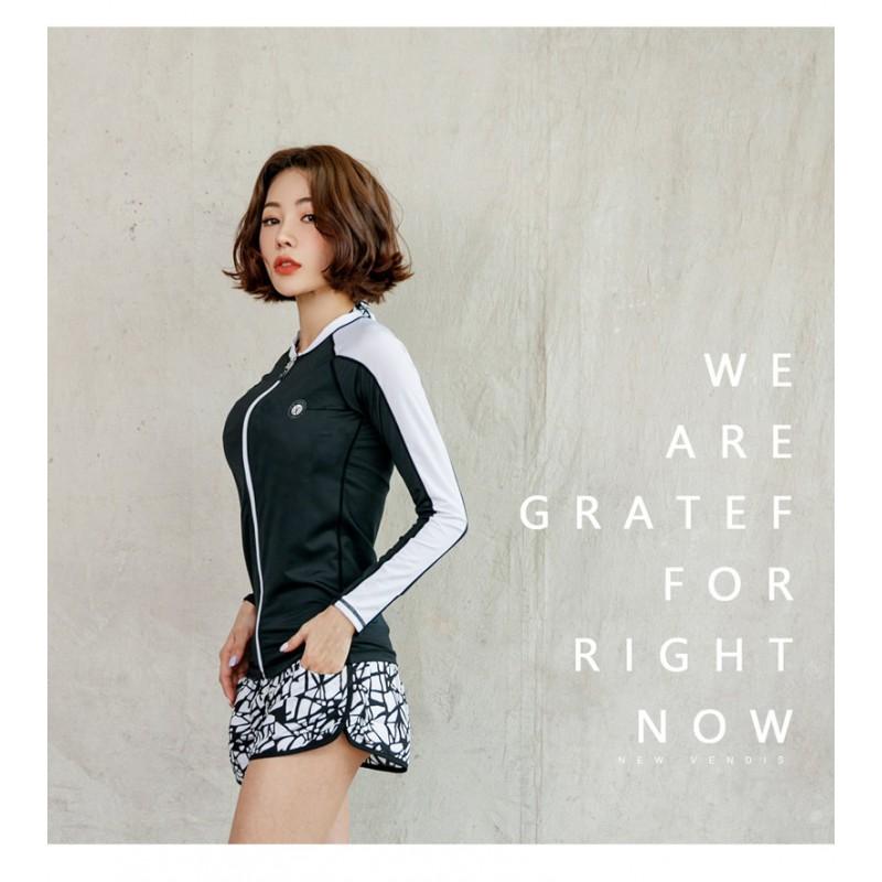 UV Protection Rash Guard Set Men Women Quick Dry Snorkeling Surfing Swimming Diving Long Sleeve Two Piece Swimwear