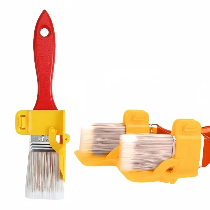 2 Pezzi Pennello per Bordi Pennello per Pittura Strumento per Trattamento Pareti Pennello Multiuso Pennello per Rifinire i Bordi Pennello Taglio Separatore Colore Lattice Pennello