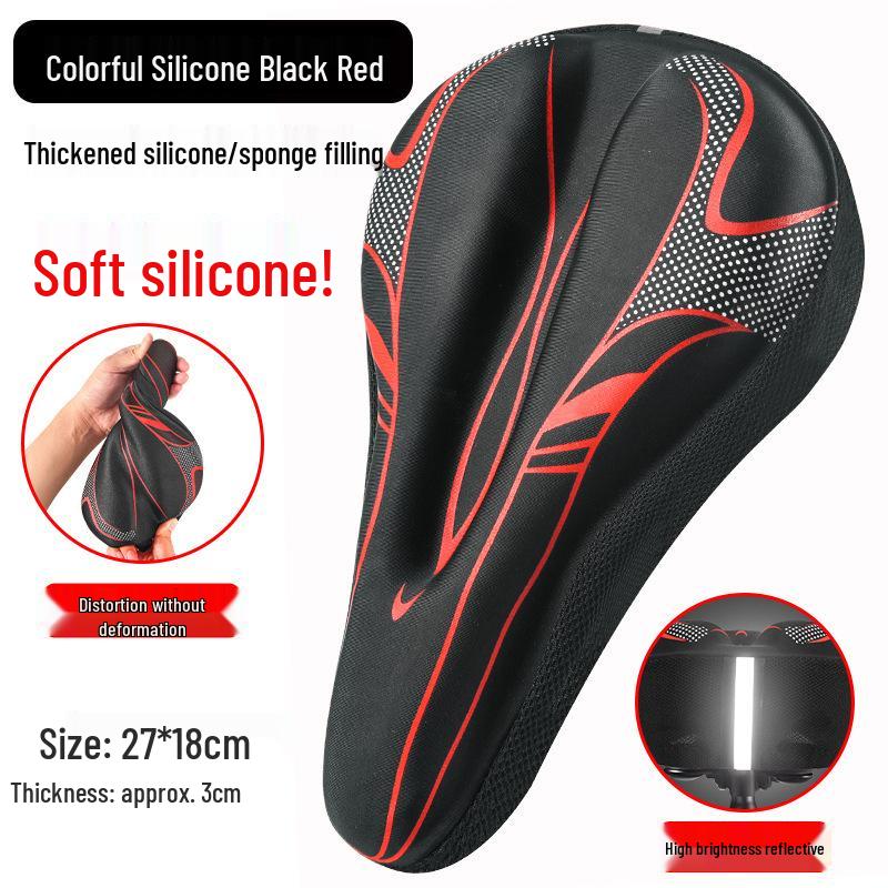 Ultra-Soft Silicone Bike Seat Cushion for Road & Mountain Bikes