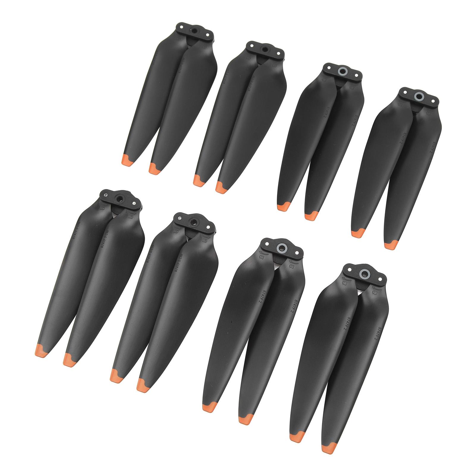 

8 шт. Пропелери Помаранчева облямівка ПК Швидкознімні Низьке енергоспоживання Висока пневматична ефективність