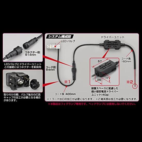 IPF Tåkelys LED Pære 6500K 131FLB Laget i Japan H3/H3C