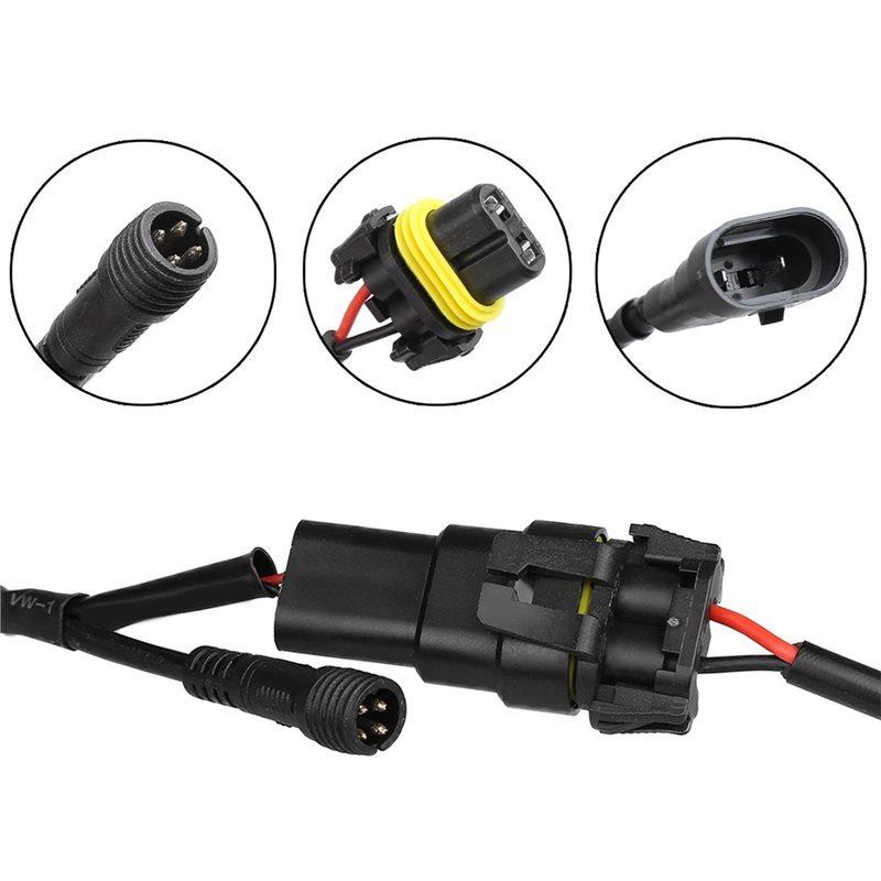 Precise Front Bumper LED Fog Light System DIY Color-Changing Bluetooth Control For Jeep Wrangler JK/CJ/TJ