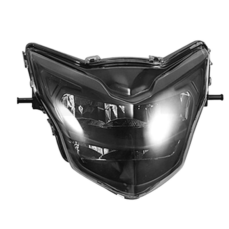 ABLZ-Motorcycle Parts Front Headlight Fairing Smoked Shell For LC135 V2 V6 Clip Head Light LED Spoiler Mask Cover Dirt Bi