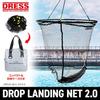 DRESS Drop Landing Net 2.0 60cm with Waterproof Storage Bag, Large Storage, 10m Landing Net