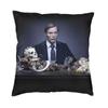 Mads Mikkelsen Hannibal TV Series Nordic Throw Pillow Covers Decoration Cushions for Sofa D Printing Custom Pillows
