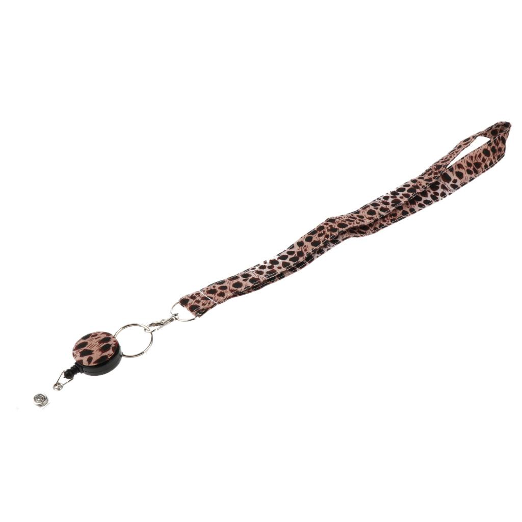 Cloth Material Card Holder Lanyard Badge Holder Neck Strap with Metal Lobster Hook for Factory Worker