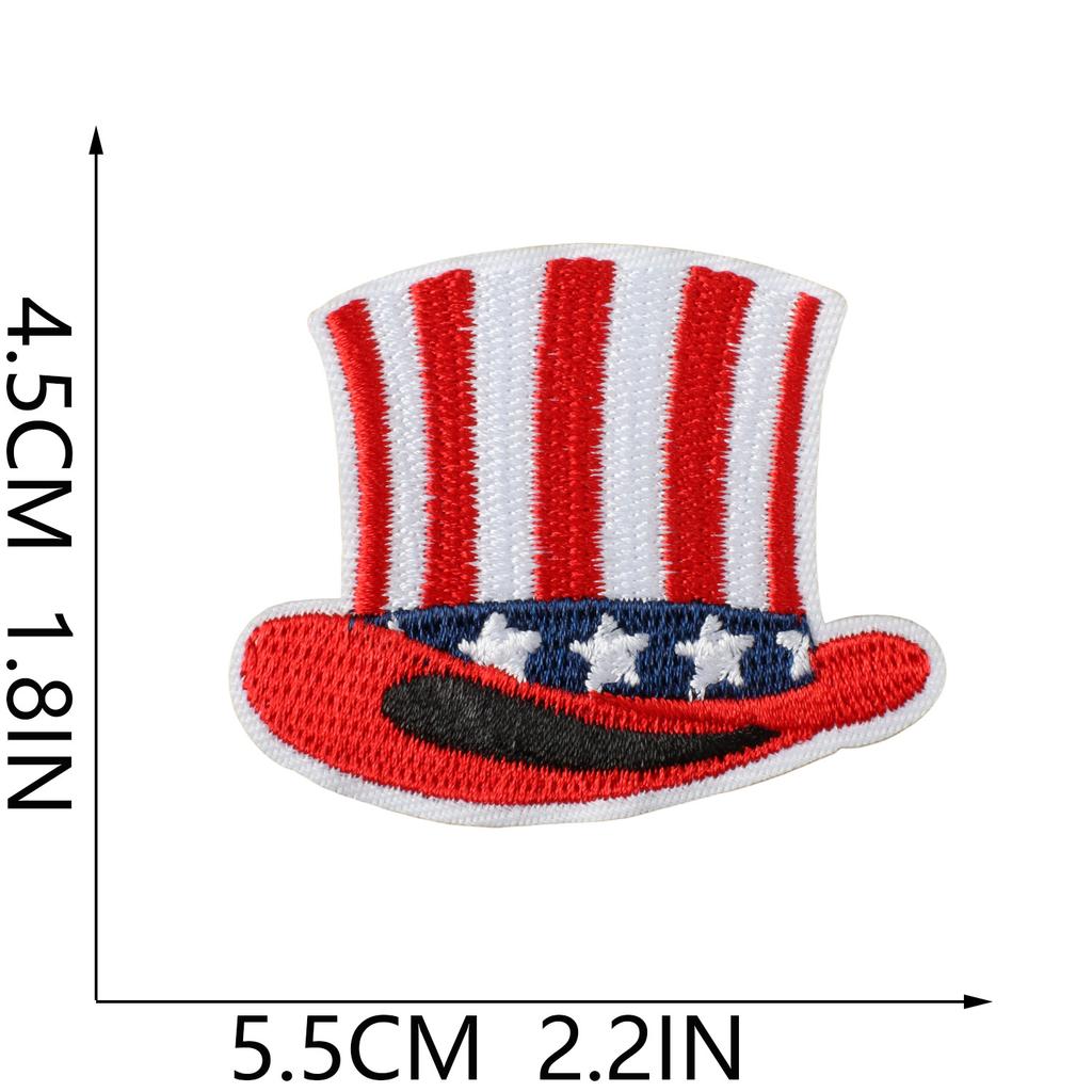 Independence Day Theme Embroidery Cloth Sticker Cartoon Fireworks Clothes Holiday Decoration National Day Patch Sticker Ironing
