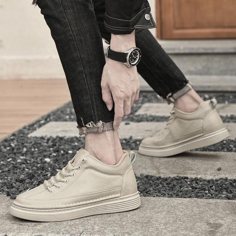 High Quality Men's Walking Footwear Handmade Men Sneakers Genuine High Quality Driving Shoes 2025 New Arrival Skate Shoes Men