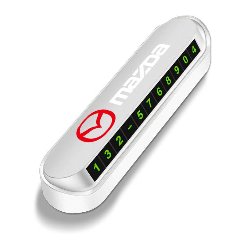 Stylizacja Samochodu Tymczasowa Karta Parkingowa Karta z Numerem Telefonu Tabliczka z Numerem Telefonu Dla Mazda 3 6 CX5 2 CX3 CX9 MX5 RX8 Axela Demio MS CX5 Axela Demio Atenza