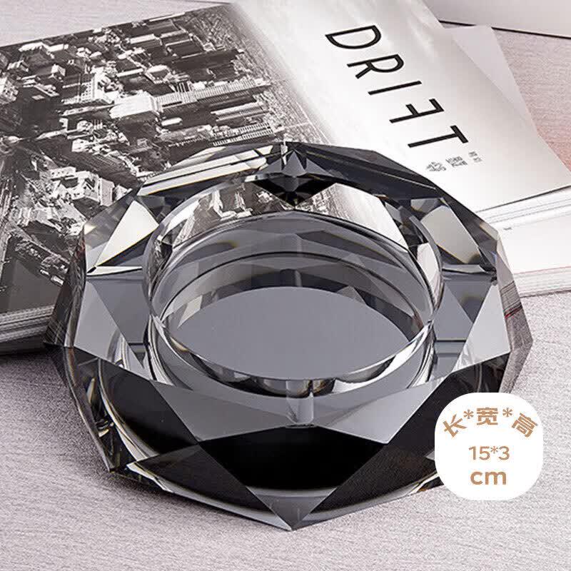 Octagonal Crystal Ashtray