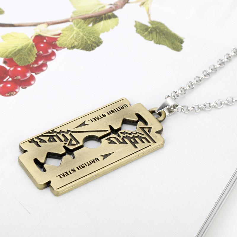 Judas Priest Klingen Anhänger Halskette Mit Legierungsdesign Für Geschenk Und Mode
