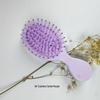 Portable Macaron Air Cushion Massage Comb for Students - Compact Beauty Hair Tool