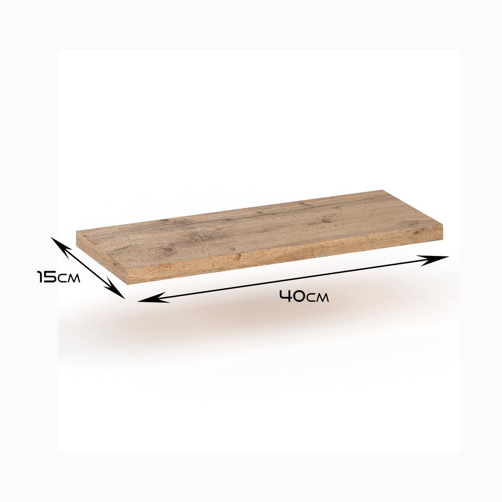 WOTAN OAK HANGING BOOK SHELF 40 CM