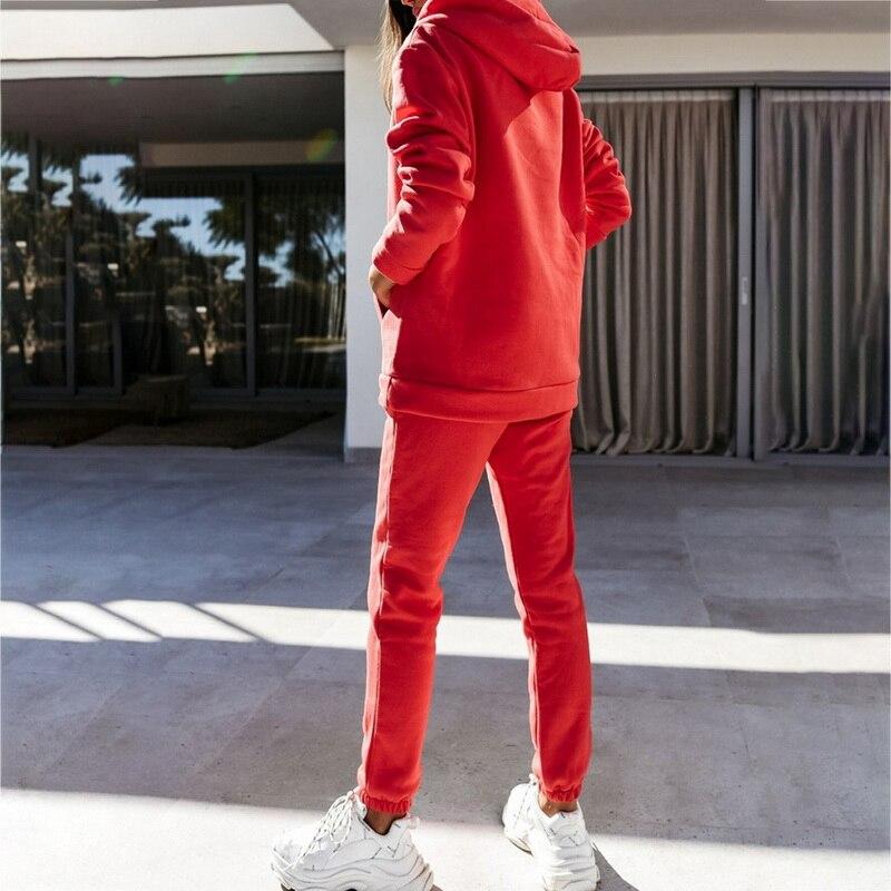 Buy 2021 Spring Autumn Fashion Women Casual Sports Clothes Set ...