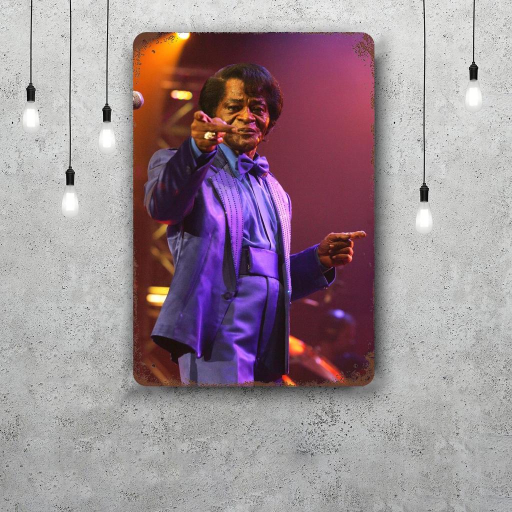 James Brown Metal Signs Wall Decor Vintage Tin Signs Captain Metal Poster Decor for Bar Pub Club Wall Decoration