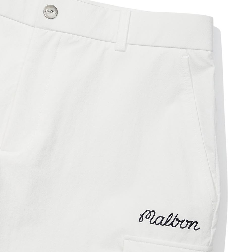 MALBON GOLF Flag Half Pants White (Man)