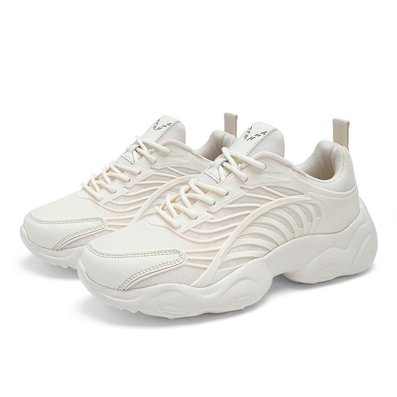 New Men's Casual Sports Running Shoes Basic Versatile Fashion Chunky-sole Sneakers Breathable Mesh Upper Design for Comfort