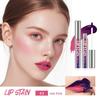 Silberne Tube Abziehbar Tattoo Lipgloss Wasserdicht Flüssig Matt Lippenfarbe RosePink Abziehbar Lippenfarbe Klebt nicht am Becher Schnelltrocknend Make-up