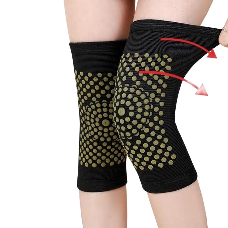 Zimowe Ciepłe Nakolanniki Pieluszka Wsparcie Kolana Dzianinowy Elastyczny Stabilizator Kolana Sporty Zewnętrzne Nakolanniki do Biegania Nakolanniki do Domu i Biura