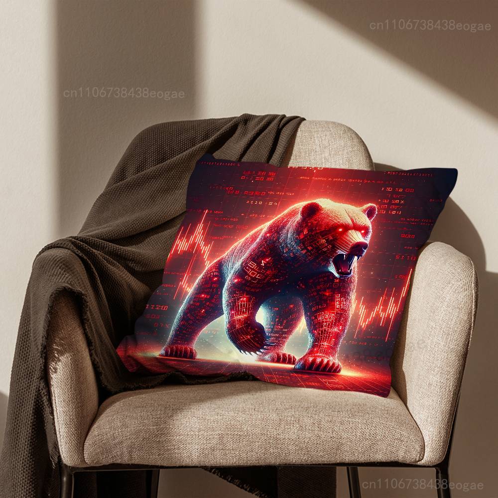 Day Trading Art Pillow Case For Room Sofa Cushion Cover Suitable For Home Bedroom Decoration And Protector