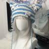 Cat Ear Striped Hat Subculture Streetwear Knitted 2000s Girls Winter Crocheted Hats Cool Photo Props Y2K GIRL