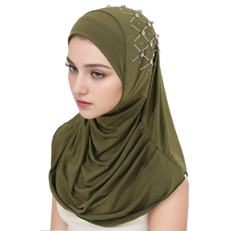 Islamic Pray Turban Caps for Woman Outdoor Elastic Hijab for Culture Enthusiasts